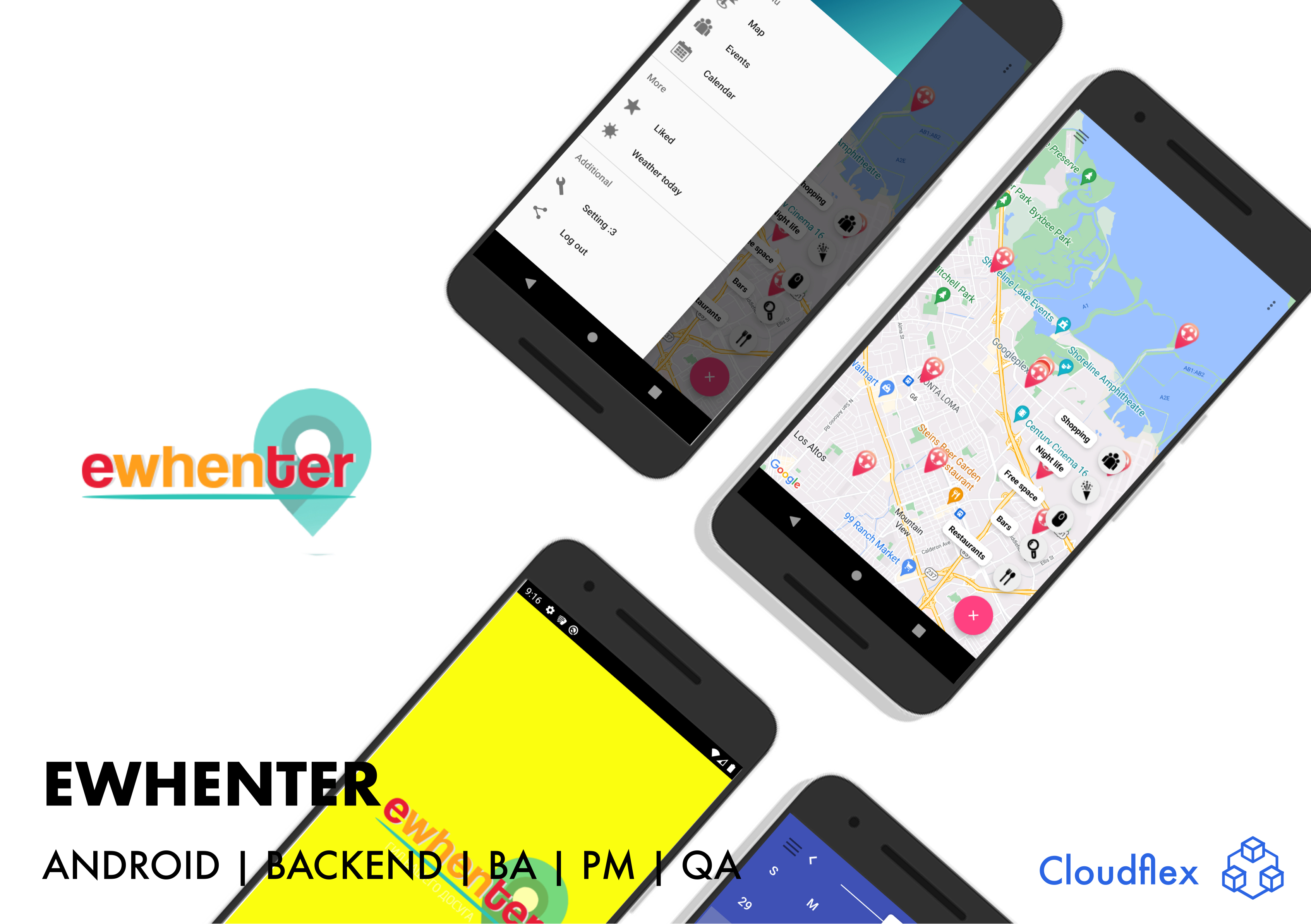 Ewhenter, Event & Activity Finding Mobile app