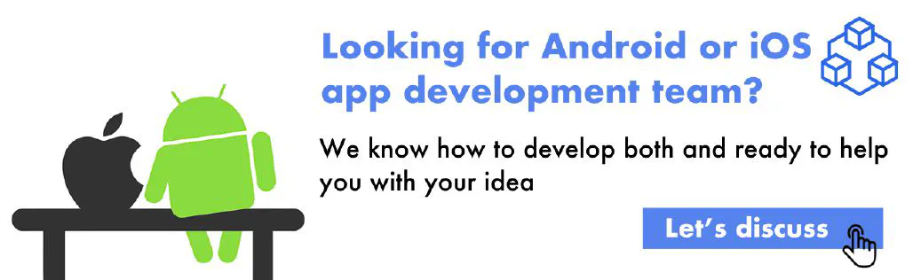 Android app development team and iOS app development team image
